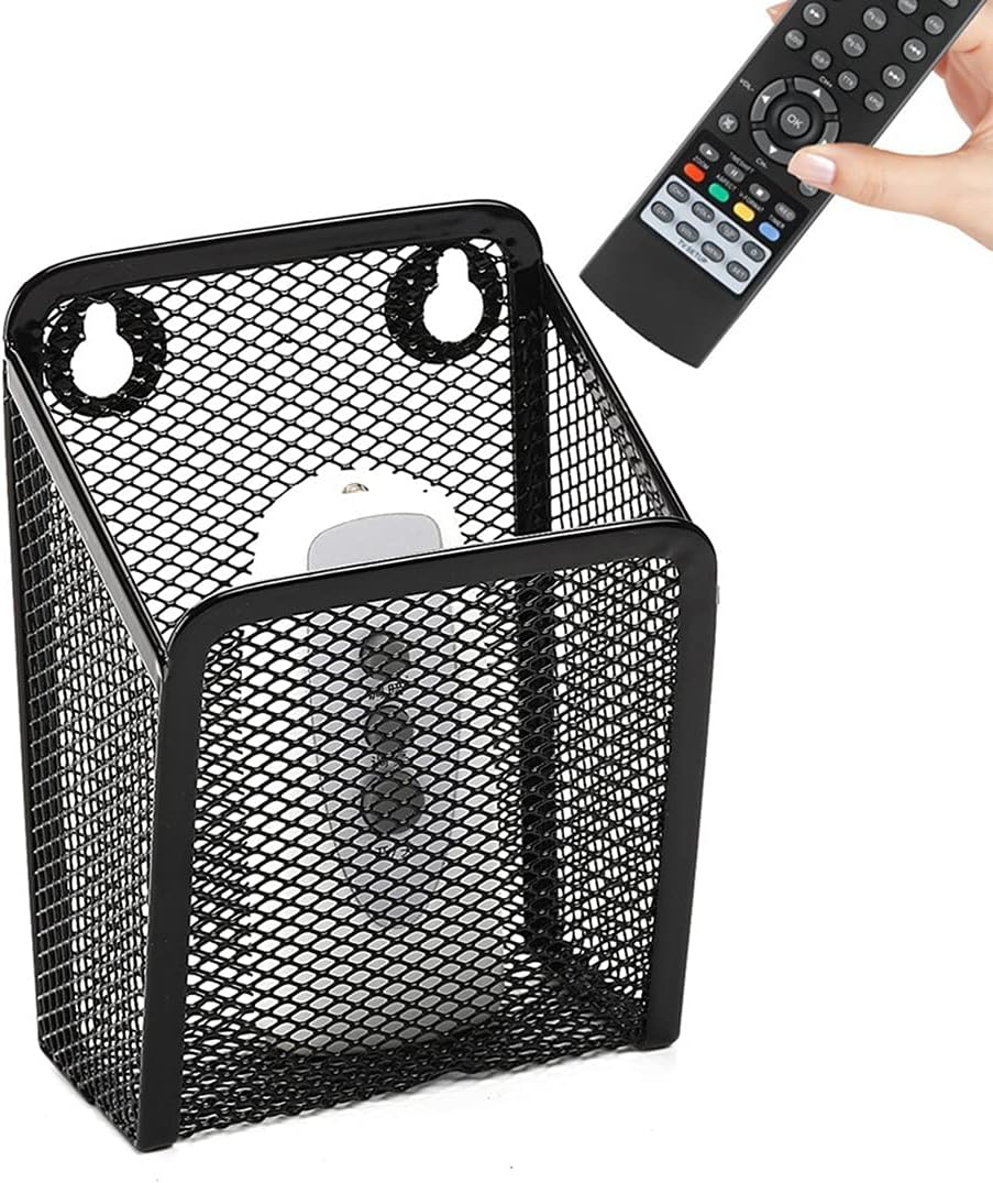 Remote Control Holder Wall Mount Media Organizer Storage Box